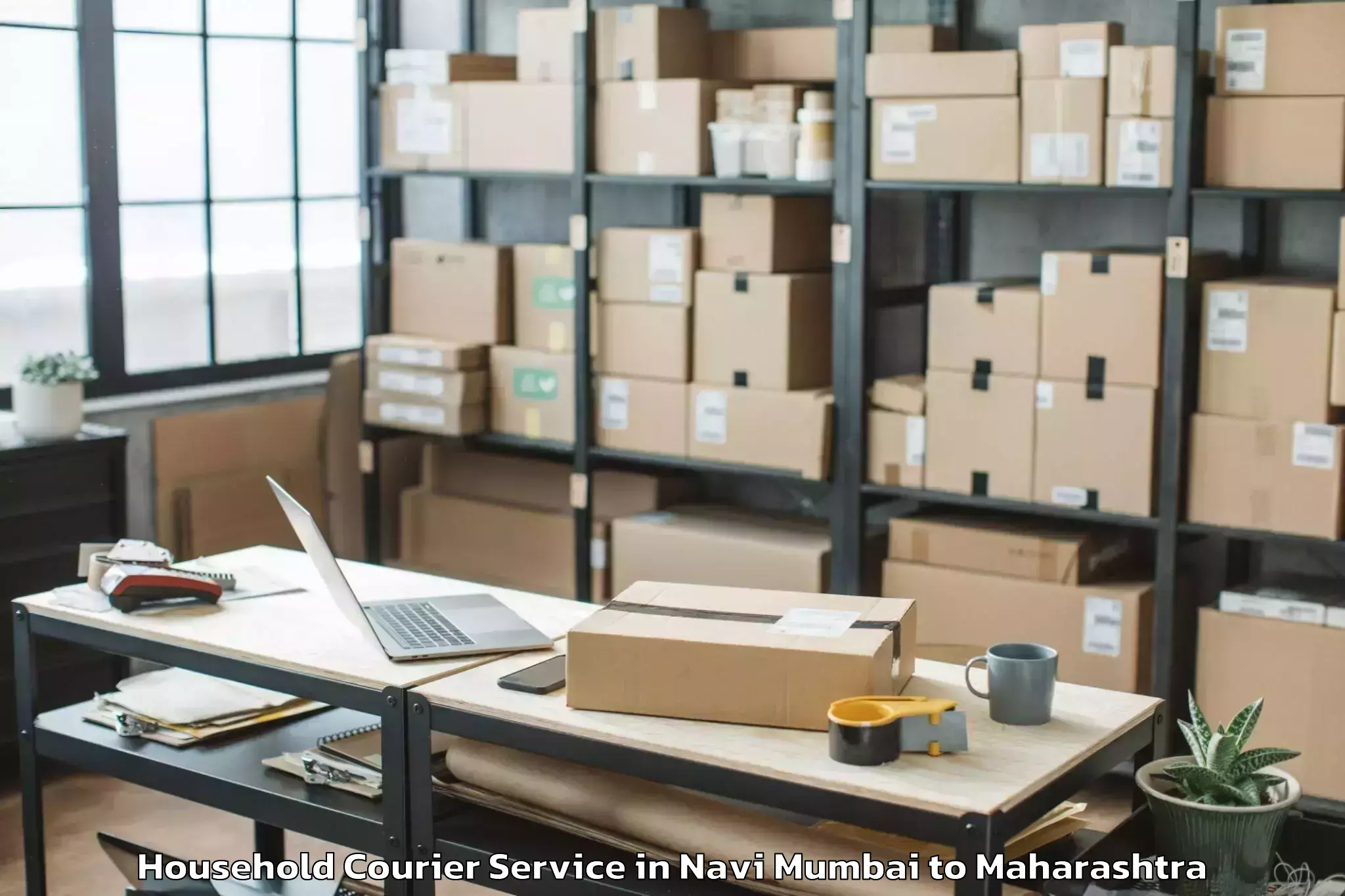 Easy Navi Mumbai to Manor Household Courier Booking